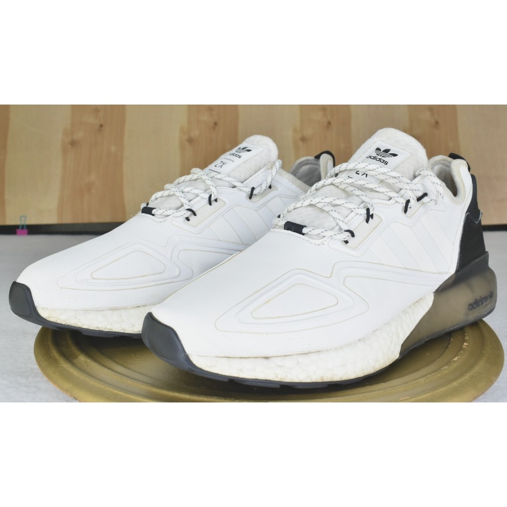 Adidas Originals ZX 2K Boost Men Shoes Size 11.5 White/Black Comfort Sneakers